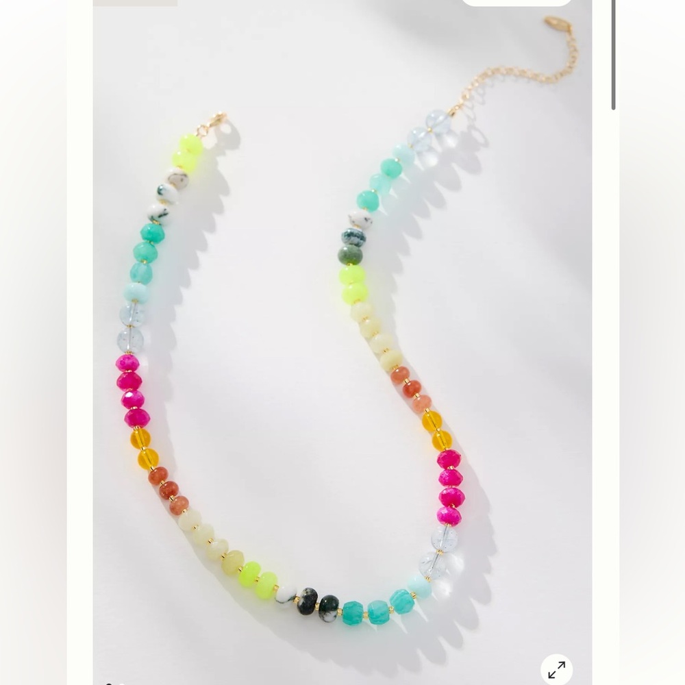 Anthropologie Rainbow Stone Necklace NWT! Ret: $50 Sold out online!